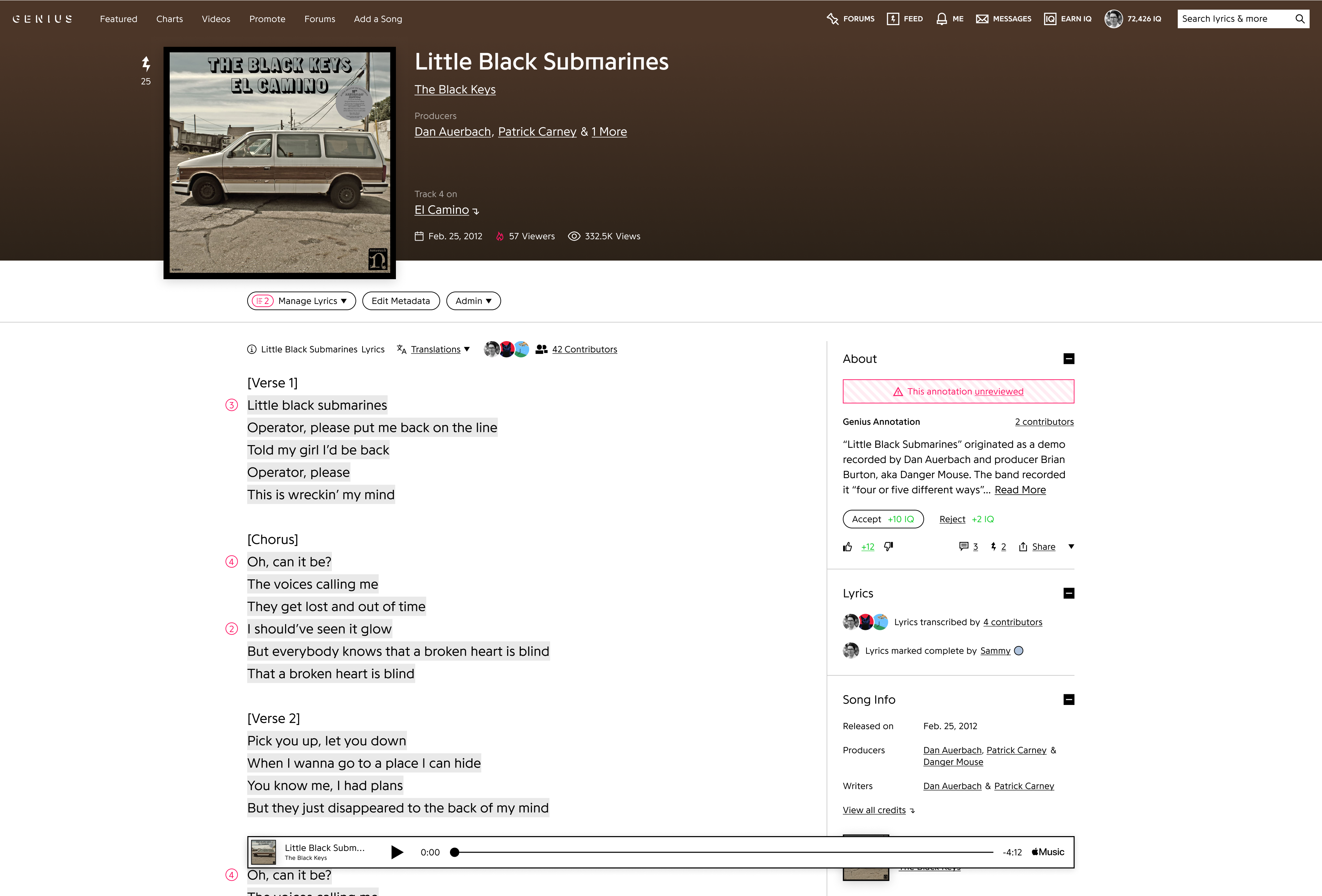 Genius Web Contributor Experience